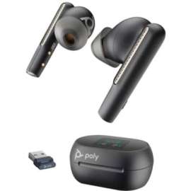 Poly Voyager Free 60+ UC Earset - Stereo - True Wireless - Bluetooth - 98.4 ft - 20 Hz - 20 kHz - Earbud - Binaural - In-ear - Noise Canceling - White Sand