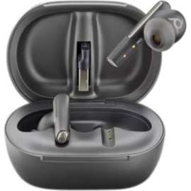 Poly Voyager Free 60+ UC Earset - Stereo - True Wireless - Bluetooth - 98.4 ft - 20 Hz - 20 kHz - Earbud - Binaural - In-ear - Noise Canceling - Carbon Black