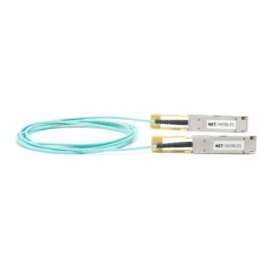 Netpatibles Fiber Optic Network Cable, 32.81 ft Fiber Optic Network Cable for Network Device, First End: QSFP Network, 100 Gbit/s