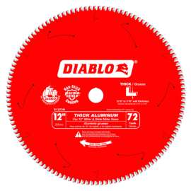 Diablo 12 in. D X 1 in. Carbide Circular Saw Blade 72 teeth 1 pk