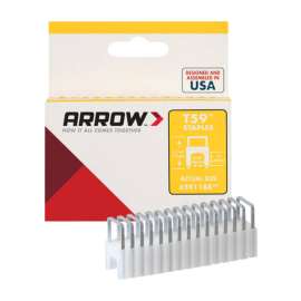 Arrow T59 5/16 in. W X 11/16 in. L 18 Ga. Wide Crown Insulated Staples 300 pk