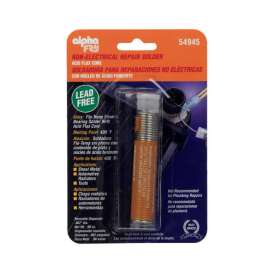 Alpha Fry 0.9 oz Lead-Free Flux Core Solder 0.062 in. D Silver-Bearing Alloy 1 pc