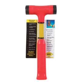 Nupla Strike Pro 16 oz Dead Blow Hammer Steel Head Fiberglass Handle
