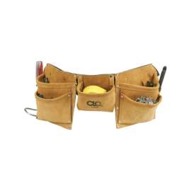 CLC Heavy Duty 8 pocket Leather/Suede Work Apron Tan 1 pk