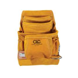 CLC 7.75 in. W X 16 in. H Leather Tool Pouch 10 pocket Tan 1 pc