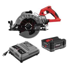 SKIL 48 V 7-1/4 in. Cordless Brushless Worm Drive Circular Saw Kit (Battery & Charger)