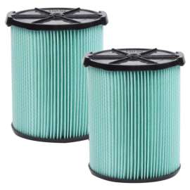 CRAFTSMAN 6.75 in. D HEPA Media Wet/Dry Vac Cartridge Filter 5-20 gal 2 pc