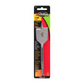 Blu-Mol Xtreme 1-3/8 in. X 6 in. L Carbon Steel Spade Bit Hex Shank 1 pk