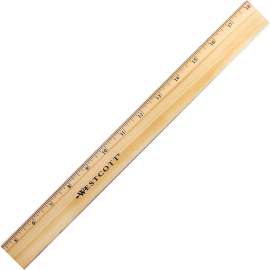 Acme Westcott Beveled Metal Edge Wood Rulers