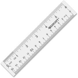 Acme Westcott See-Through Acrylic Ruler