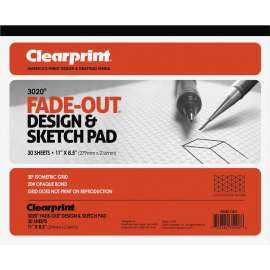 ClearPrint Isometric Grid Paper Pad