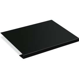 Desk/Workstation Corner Connector Sleeve, 22.5w x 18d, Black Metal