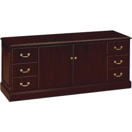 HON Narrow Pedestal, Left or Right, 3-Drawers: Box/Box/File, Legal/Letter, Harvest, 9.5" x 22.75" x 28"