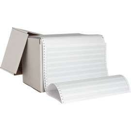 Sparco 1/2" Green Bar 1-part Computer Paper