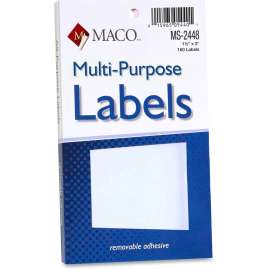 Maco Multi-Purpose Removable Adhesive Labels
