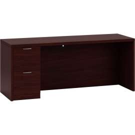 HON 10700 Series Right Pedestal Credenza, 72w x 24d x 29.5h, Natural Maple