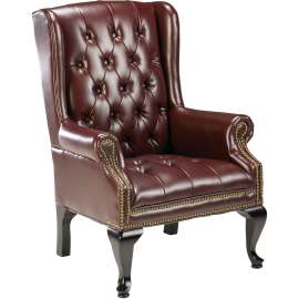 Lorell Queen Anne Wing-Back Reception Chair