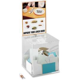 Large Acrylic Collection Box, 9 1/4 x 9 1/4 x 21, Clear