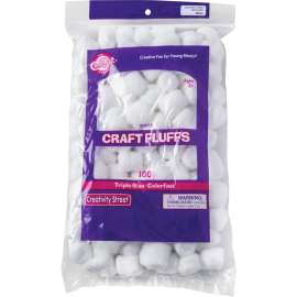 Creativity Street White Craft Fluffs