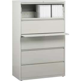 Lorell Telescoping Suspension Gray Lateral File