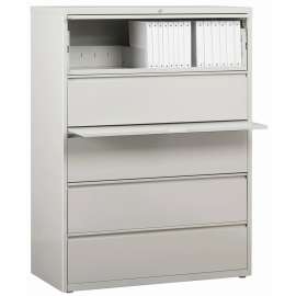 Lorell Telescoping Suspension Gray Lateral File