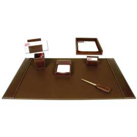 Dacasso Rustic Leather Desk Set