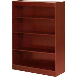 Lorell Panel End Cherry Hardwood Veneer Bookcase