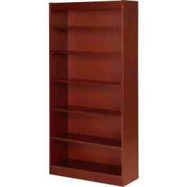 Lorell Panel End Cherry Hardwood Veneer Bookcase