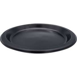 Genuine Joe Black Round Plastic Plates