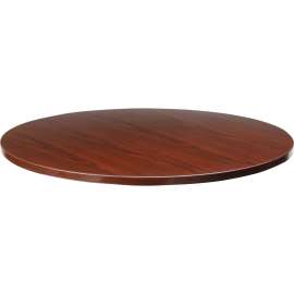Lorell Essentials Mahogany Round Conf. Tables
