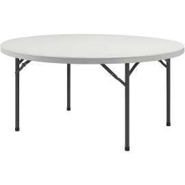 Lorell Ultra-Lite Round Platinum Banquet Table