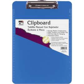 Charles Leonard Rubber Grip Plastic Clipboard