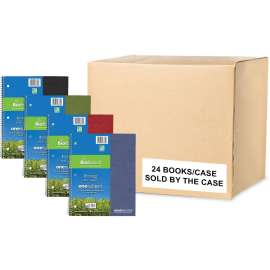 Roaring Spring Environotes College Ruled 1 Subject Recycled Spiral Notebook, 1 Case (24 Total), 11" x 9" 80 Sheets, Assorted Earthtone Covers, 160 Pages