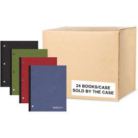 Roaring Spring Environotes Recycled College Ruled One Subject Bound Notebook, 1 Case (24 Total), 11" x 9" 70 Sheets, Assorted Earthtone Covers, 140 Pages