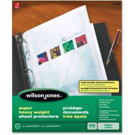 Top-Loading Super Heavy Sheet Protectors, Nonglare Finish, Letter, 50/Box