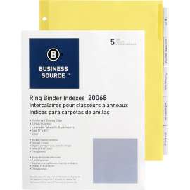 Bus. Source Buff Stock Ring Binder Indexes