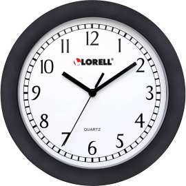 Lorell 9" Round Profile Wall Clock