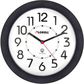 Lorell 9" Radio Controlled Profile Wall Clock