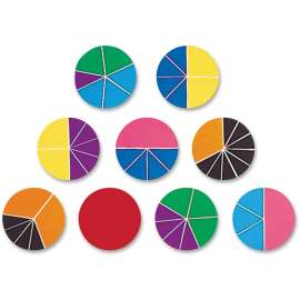 Learning Res. Rainbow Fraction Deluxe Circles Set