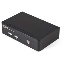 StarTech.com 2 Port USB HDMI KVM Switch w/ Audio & USB 2.0 Hub, 2 x Mini HDMI Digital Audio/Video