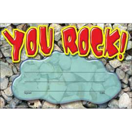 Recognition Awards, You Rock, 8 1/2w by 5 1/2h, 30/Pack