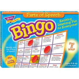 Trend Parts of Speech Bingo Game