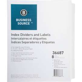 Bus. Source Punched Laser Index Dividers