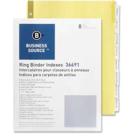 Bus. Source Insertable Tab Indexes