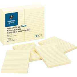 Bus. Source Ruled Adhesive Notes