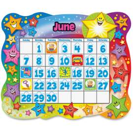 Star Calendar Bulletin Board Set, Stars, 31 1/2" x 26"