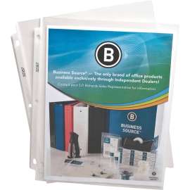 Bus. Source Top-Loading Poly Sheet Protectors