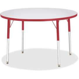 Jonti-Craft Berries Adult Gray Laminate Round Table