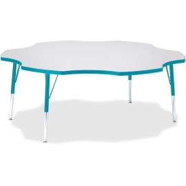 Jonti-Craft Berries Elementary Height Prism Six-Leaf Table