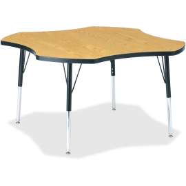 Jonti-Craft Berries Elementary Black Edge Four-leaf Table